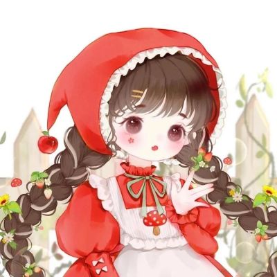 新年头像女卡通红色2023 5