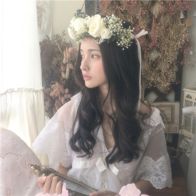 女生唯美意境头像侧面阳光