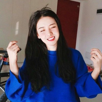 超级好看的蓝色系女生头像 3