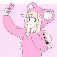 头像 女生 遮脸 4
