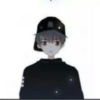 男生动漫头像黑白 5