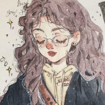 超好看的头像女生漫画 长发 1