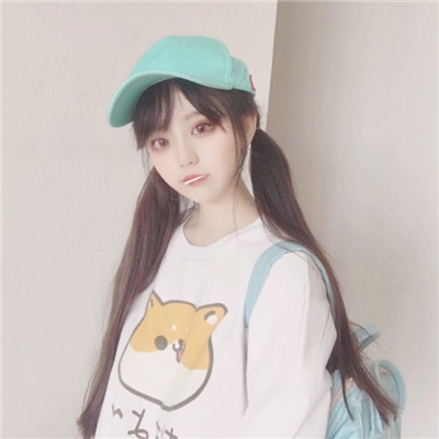 可爱头像真人女生头像手机遮脸 7