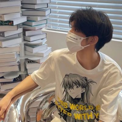 男生头像手机遮脸 9
