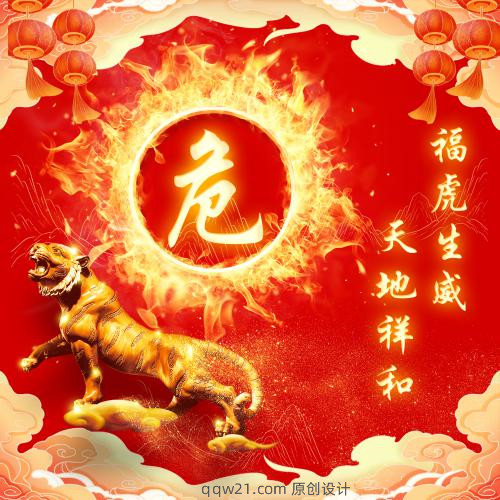 2023年虎年大吉姓氏头像喜庆 2