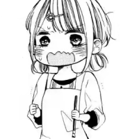 日系黑白漫画头像 10