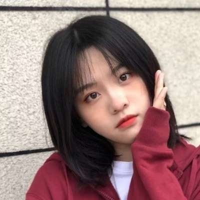 头像女生简单气质红色衣服 4
