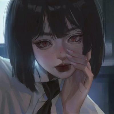 动漫女孩抱着猫咪的动漫头像 9