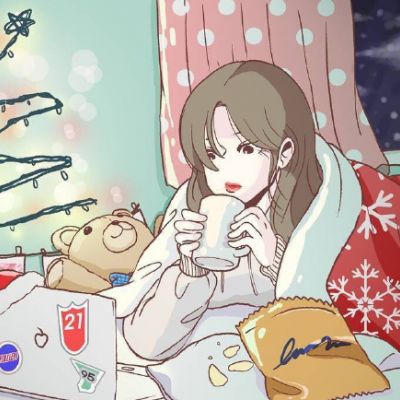 头像女ins原宿风手绘 4