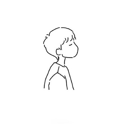 成年男性头像简笔画 7