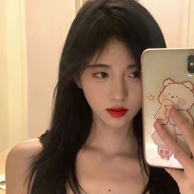 真人头像女挡脸图片 1