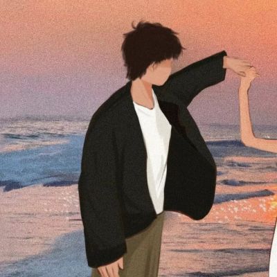 情侣头像卡通 一男一女情头 2