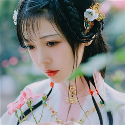 头像女仙气十足 粉色系