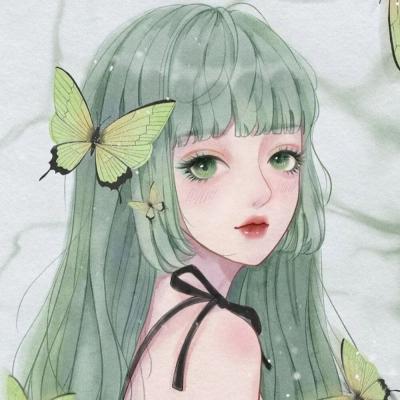 动漫女孩抱着猫咪的动漫头像 1