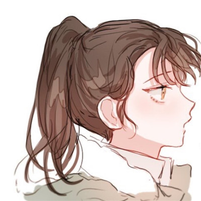 白色动漫头像 2