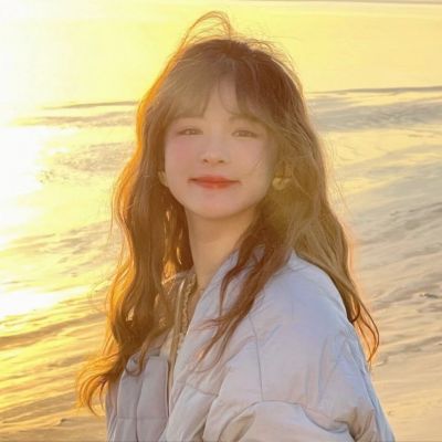 女生头像不露脸夕阳