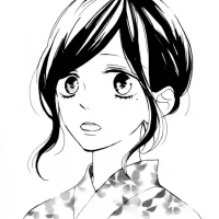 头像黑白漫画女 5