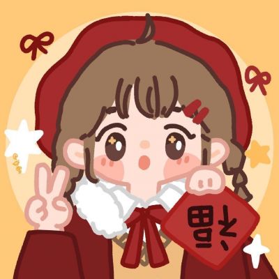 新年头像女动漫红色 1