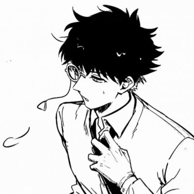 简约手绘头像男