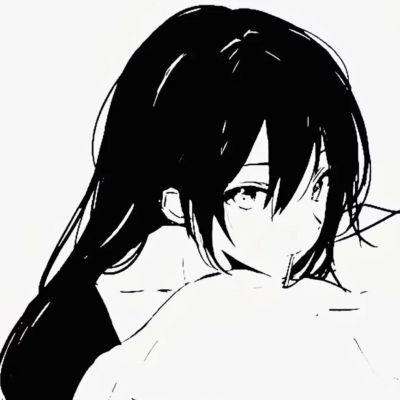 黑色极简头像 6