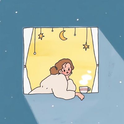 女卡通头像小清新可爱手绘 5