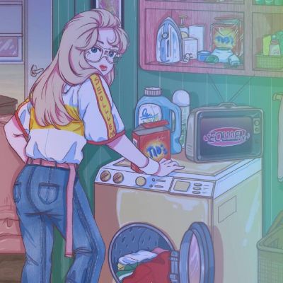 头像女ins原宿风手绘 5