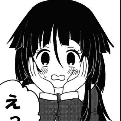 黑白漫画头像情头日系