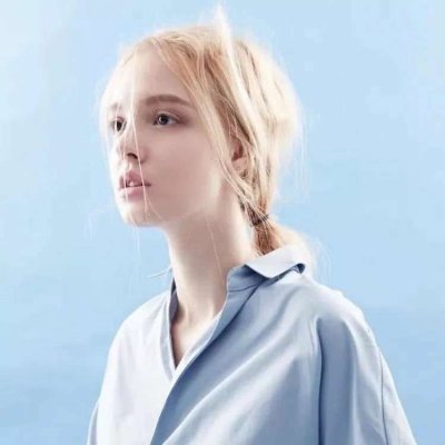 超级好看的蓝色系女生头像 8