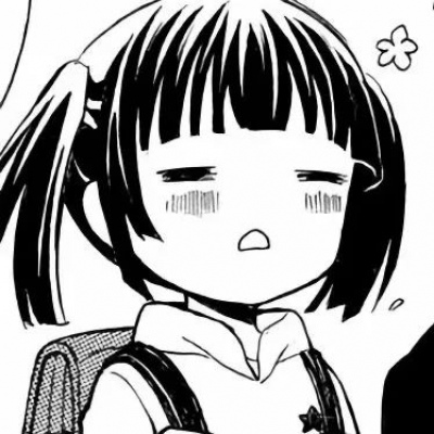 黑白漫画头像 6