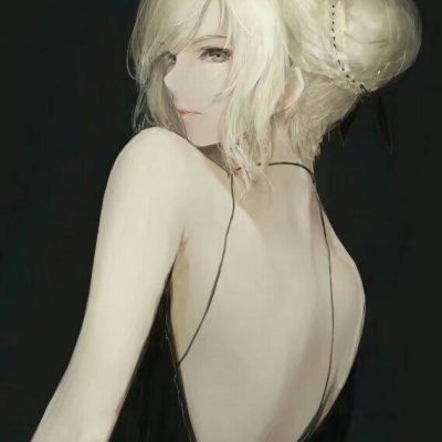 头像女背影或侧面动漫 4