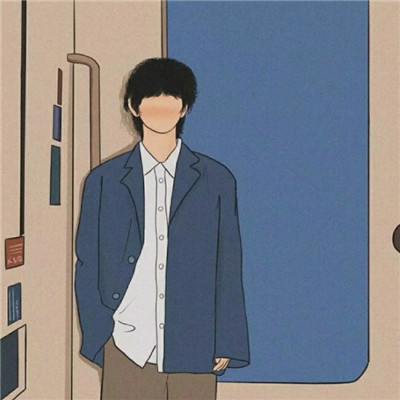 小众头像冷淡风插画