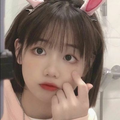 可爱头像真人手机挡脸 4