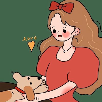 女卡通头像小清新可爱手绘 6
