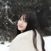 女头像ins高级质感遮脸黑灰 6