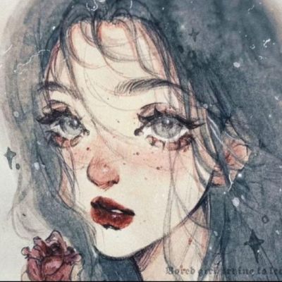 好看的漫画头像女 4