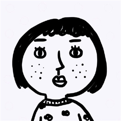 头像简笔画小人白底 5