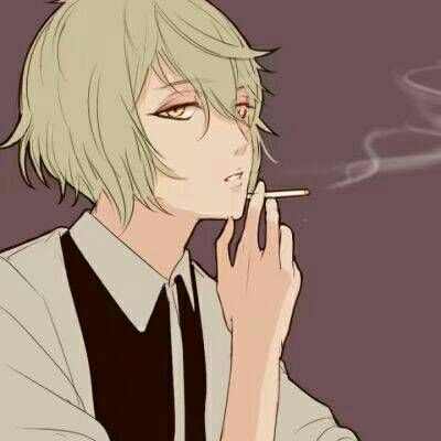 抑郁头像男动漫抽烟 5