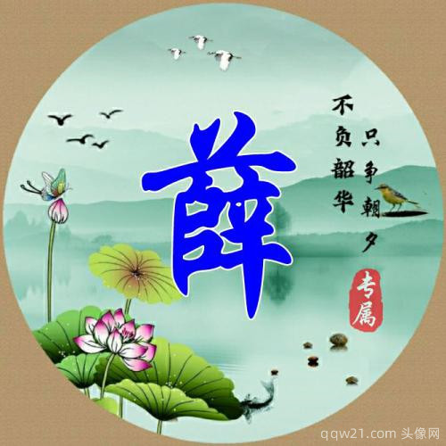 用自己的姓氏做头像人生靠自己 9