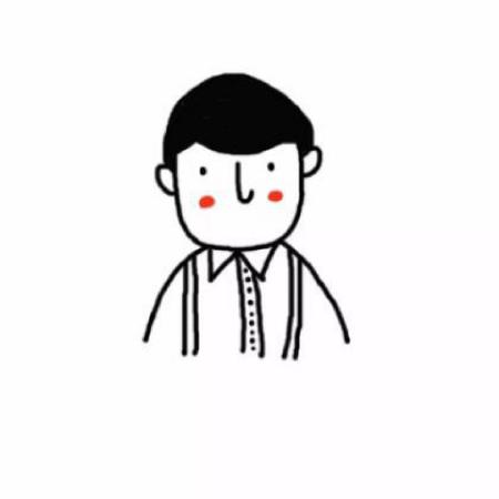 头像简约白底小人 3