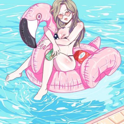 头像女ins原宿风手绘 5