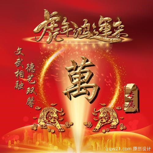 2023虎年祝姓氏头像 3