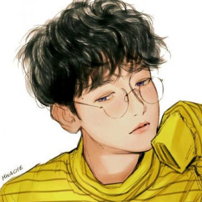 黑暗系压抑动漫男头像 8