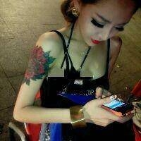 纹身图案女生头像 5