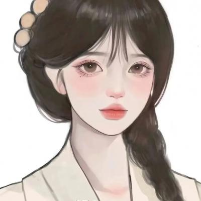 画动漫女孩头像简笔画教程 9