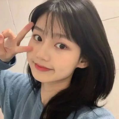 可爱头像真人手机挡脸 6
