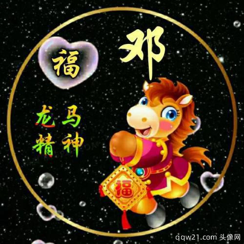 2023虎年微信头像可爱姓氏周 4