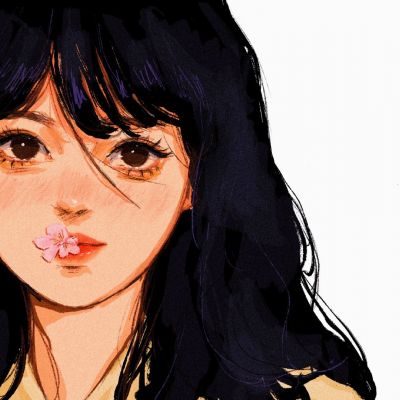 唯美插画头像
