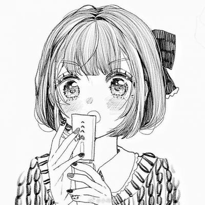 黑白头像女动漫 8