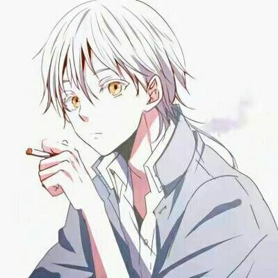 男生抽烟头像动漫
