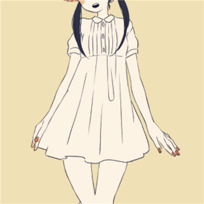 休闲卡通头像女生 1